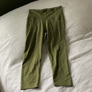 Olive Green Cheetah Print Woman’s Leggings